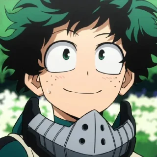 🥦 emoji Midoriya Izuku @rumahellena Telegram sticker 5 of 19