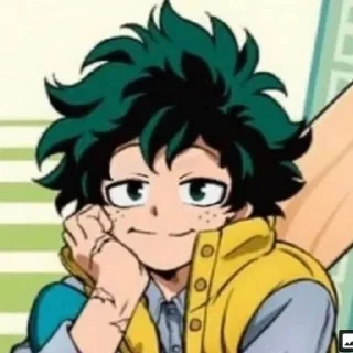 🥦 emoji Midoriya Izuku @rumahellena Telegram sticker 9 of 19