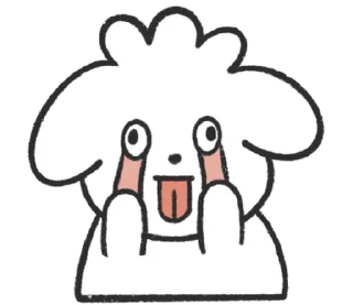 🐶 emoji ₍ ɗ᧐ᥙ᧐᧐᧐ᥣᥙ 2.0 ₎ ˚₊· ♡ @mewsticks Telegram sticker 9 of 32