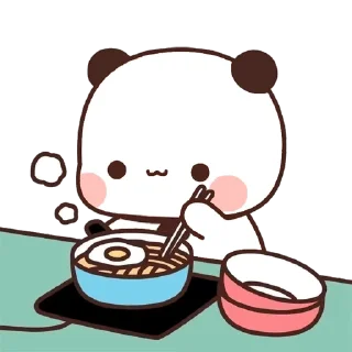 Sticker from 熊貓一二 eat 11_kal