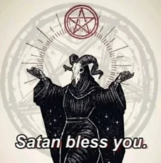 Sticker from @locomotr satanic