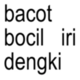 Sticker from jangan ya dek ya