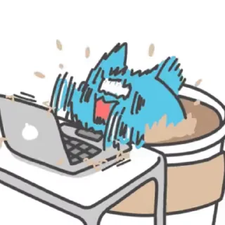 ⭐ emoji capoo stricker Telegram sticker 11 of 50