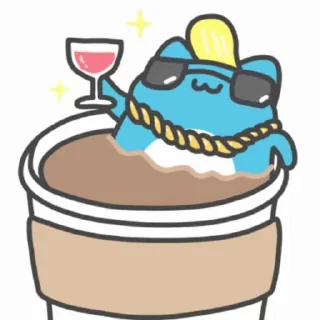 ⭐ emoji capoo stricker Telegram sticker 7 of 50