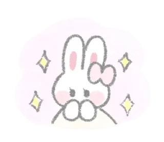 Sticker from The fluffy bunny sticker35 @deazzle