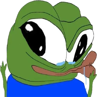 😭 emoji @Sticker_wow PEPE 🐸 Telegram sticker 9 of 120