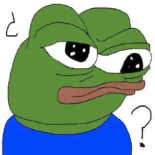 ❓ emoji @Sticker_wow PEPE 🐸 Telegram sticker 14 of 120