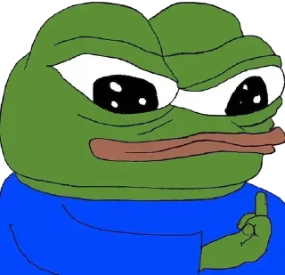 🖕 emoji @Sticker_wow PEPE 🐸 Telegram sticker 22 of 120