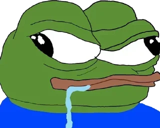 🤤 emoji @Sticker_wow PEPE 🐸 Telegram sticker 16 of 120