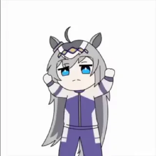 😐 emoji Oguri Cap | @TanishqSaiyan Telegram sticker 17 of 40