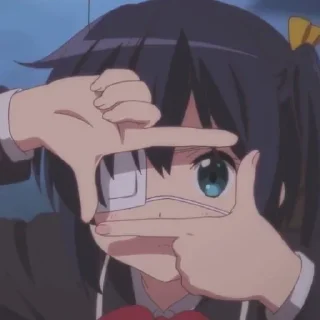 👀 emoji Rikka Takanashi Telegram sticker 1 of 44