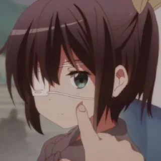 😒 emoji Rikka Takanashi Telegram sticker 22 of 44