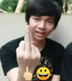 🖕 emoji Ini Jean Telegram sticker 13 of 21