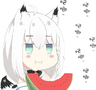 Sticker from nom nom