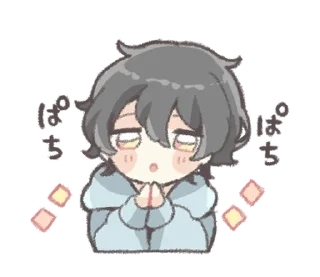 🙏 emoji Hairy boy @deazzle Telegram sticker 8 of 40