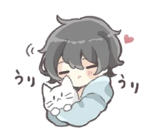 🥰 emoji Hairy boy @deazzle Telegram sticker 14 of 40