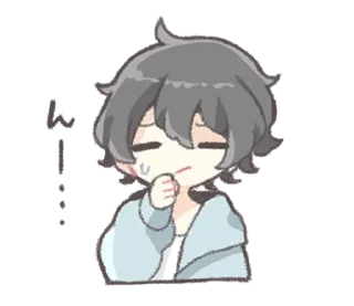 🤒 emoji Hairy boy @deazzle Telegram sticker 6 of 40