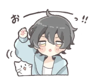 ✊ emoji Hairy boy @deazzle Telegram sticker 7 of 40