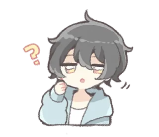 🤔 emoji Hairy boy @deazzle Telegram sticker 20 of 40