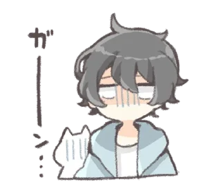 😵‍💫 emoji Hairy boy @deazzle Telegram sticker 12 of 40
