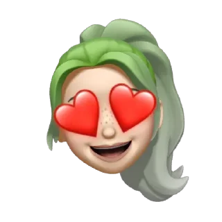 Sticker from matcha ash