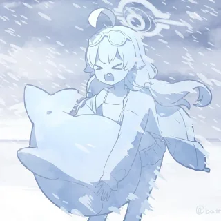 🥶 emoji 小鳥遊 ホシノ packed by @tsugumi42 Telegram sticker 15 of 48