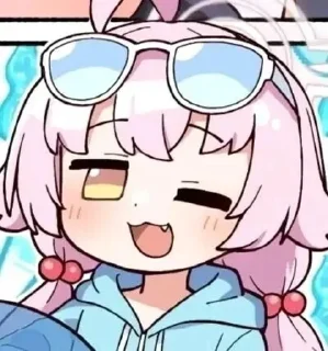 😏 emoji 小鳥遊 ホシノ packed by @tsugumi42 Telegram sticker 21 of 48