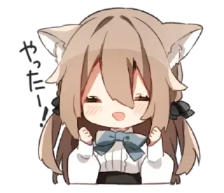 Sticker from ねこみみ女の子