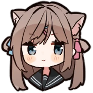 Sticker from ねこみみ女子高生 @moe_sticker_bot