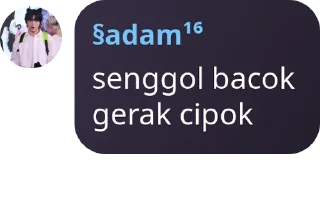 Sticker from senggol bacok