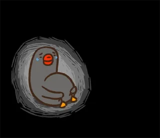 ⭐ emoji 黑白鵝26嘻嘻不嘻嘻 @moe_sticker_bot Telegram sticker 9 of 40