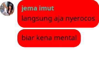 Sticker from munafik ot 😝😝 pack by @QuotLyBot