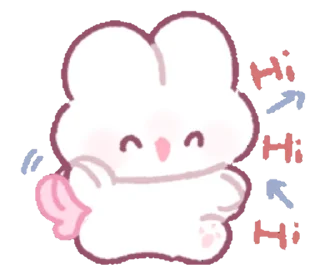 🐰 emoji ₍ ɦᥙɦᥙ ₎ ˚₊· ♡ @mewsticks Telegram sticker 8 of 16