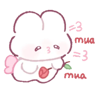 🐰 emoji ₍ ɦᥙɦᥙ ₎ ˚₊· ♡ @mewsticks Telegram sticker 5 of 16