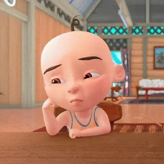 👶 emoji upin nie bg Telegram sticker 17 of 24