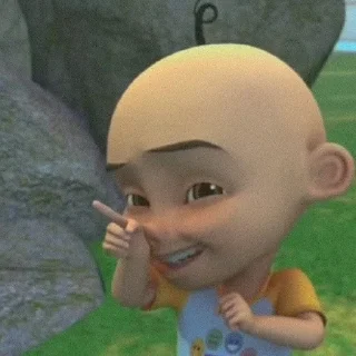 👶 emoji upin nie bg Telegram sticker 5 of 24