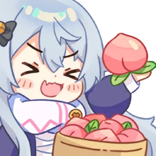 🍑 emoji 神乐七奈 Telegram sticker 13 of 15