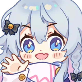 ✋ emoji 神乐七奈 Telegram sticker 5 of 15