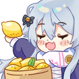 🍋 emoji 神乐七奈 Telegram sticker 4 of 15