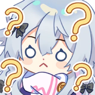 ❔ emoji 神乐七奈 Telegram sticker 10 of 15