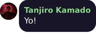 Sticker from Tanjiros kang pack