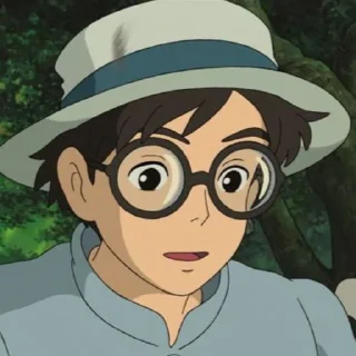 🎞 emoji Jiro Horikoshi | @Otakuworldhelp Telegram sticker 18 of 31