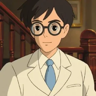 🎞 emoji Jiro Horikoshi | @Otakuworldhelp Telegram sticker 5 of 31