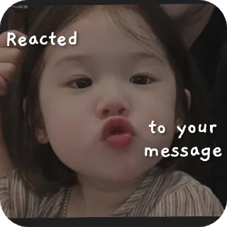 😗 emoji ✗𖤍 𝑅𝑒𝑎𝑐𝑡𝑒𝑑 𝑡𝑜...🌝 :: @bitch_uh Telegram sticker 19 of 60