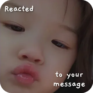 😘 emoji ✗𖤍 𝑅𝑒𝑎𝑐𝑡𝑒𝑑 𝑡𝑜...🌝 :: @bitch_uh Telegram sticker 16 of 60