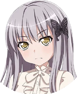🙁 emoji Yukina Minato - @munguttikel @Lxxcdly — @stckrRobot Telegram sticker 10 of 25