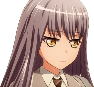 🙁 emoji Yukina Minato - @munguttikel @Lxxcdly — @stckrRobot Telegram sticker 16 of 25