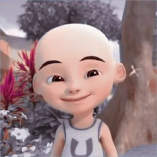Sticker from Upin + Ipin @wontobey