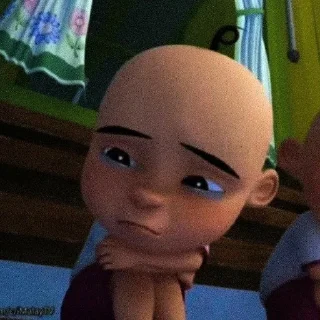 Sticker from Upin + Ipin @wontobey