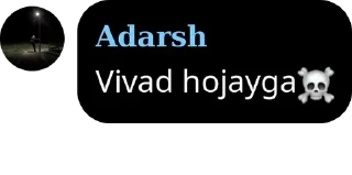 ☠️ emoji @yatharth_78 mera pack hai — @stckrRobot Telegram sticker 17 of 45